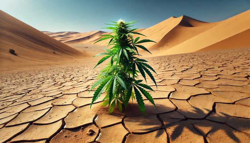 Cannabis clones in arid climates