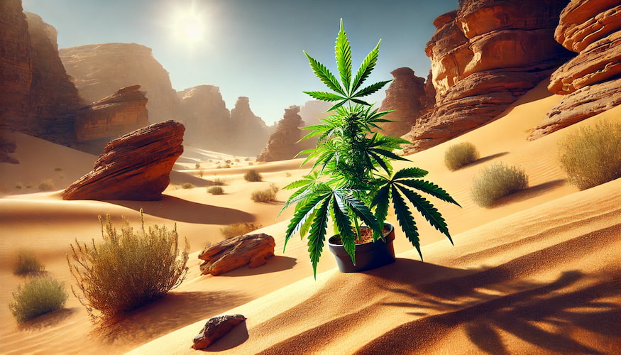 Growing cannabis clones in dry climates