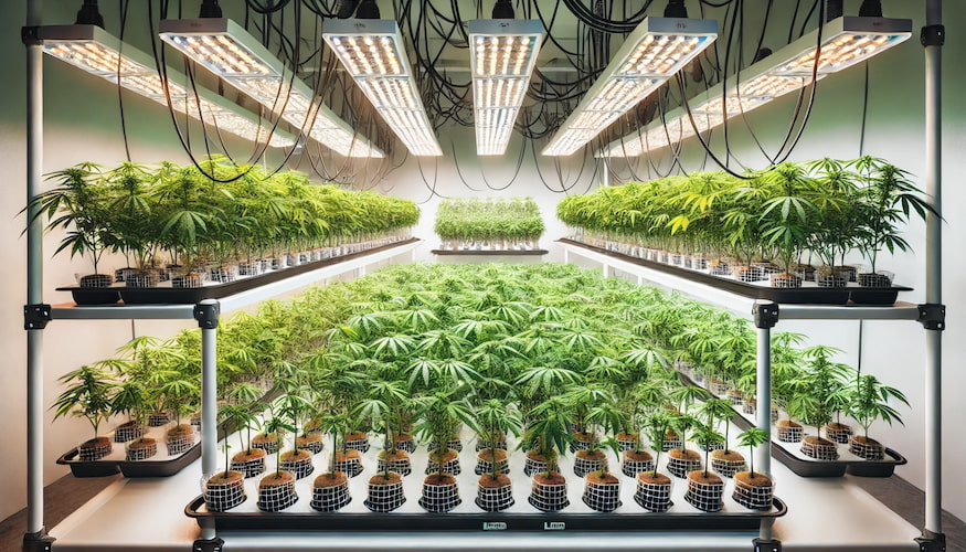 Hydroponic systems for cannabis cloning