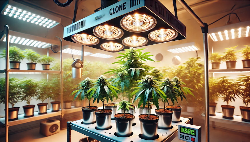 Light requirements for marijuana clones