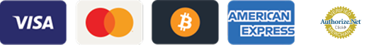 Accepted payment methods: Visa, Mastercard, American Express, Discover
