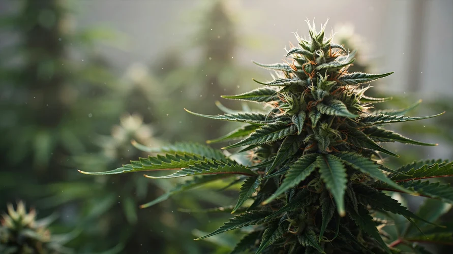 Cannabis flower close-up - California genetics