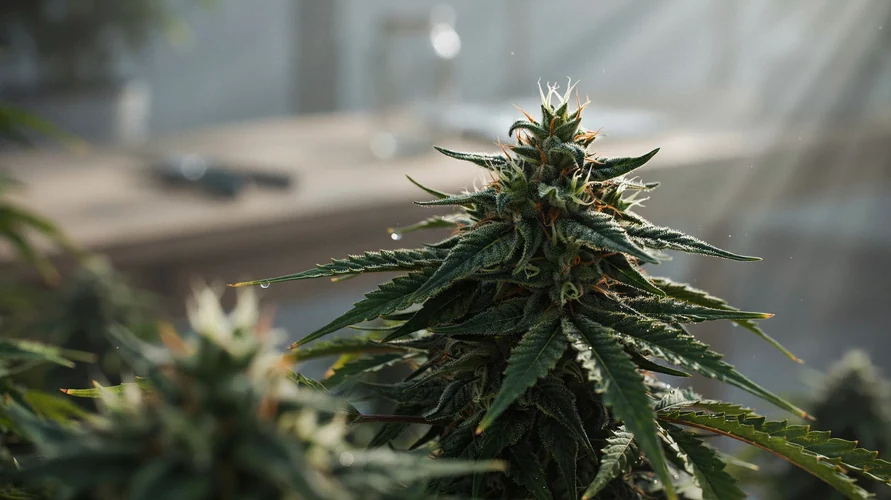 Cannabis flower close-up - Florida genetics