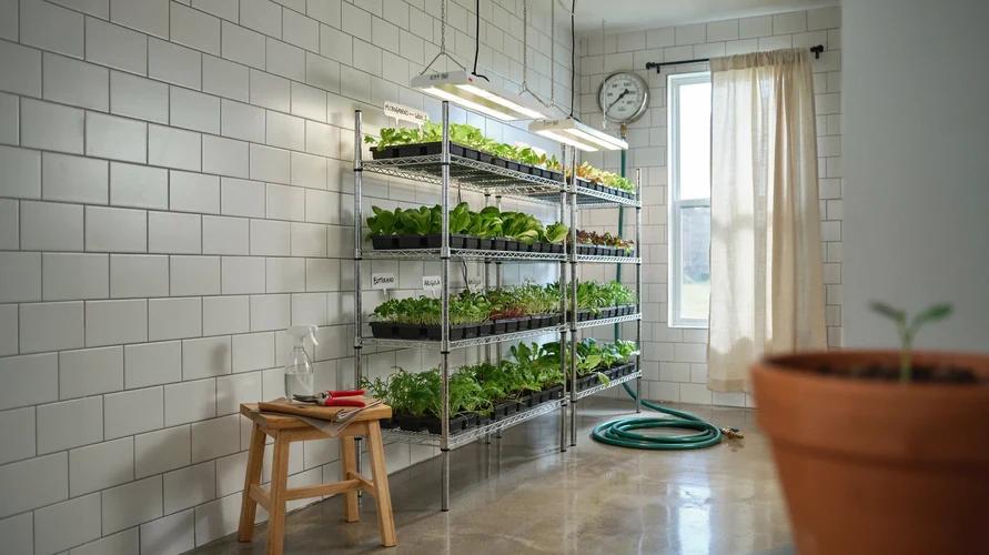 Indoor cannabis grow setup in Massachusetts