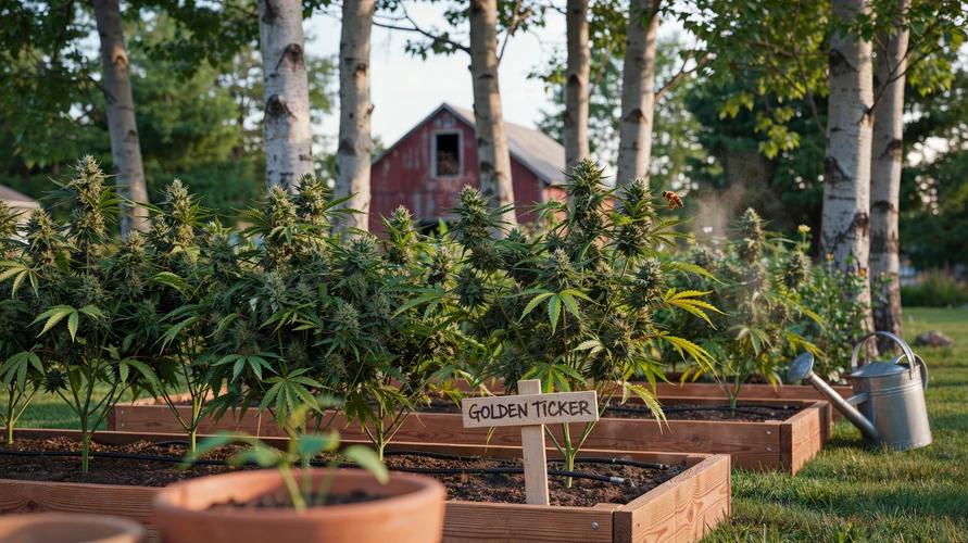 Outdoor cannabis garden in Minnesota
