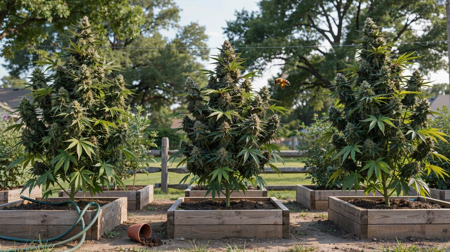 Outdoor cannabis garden in Missouri